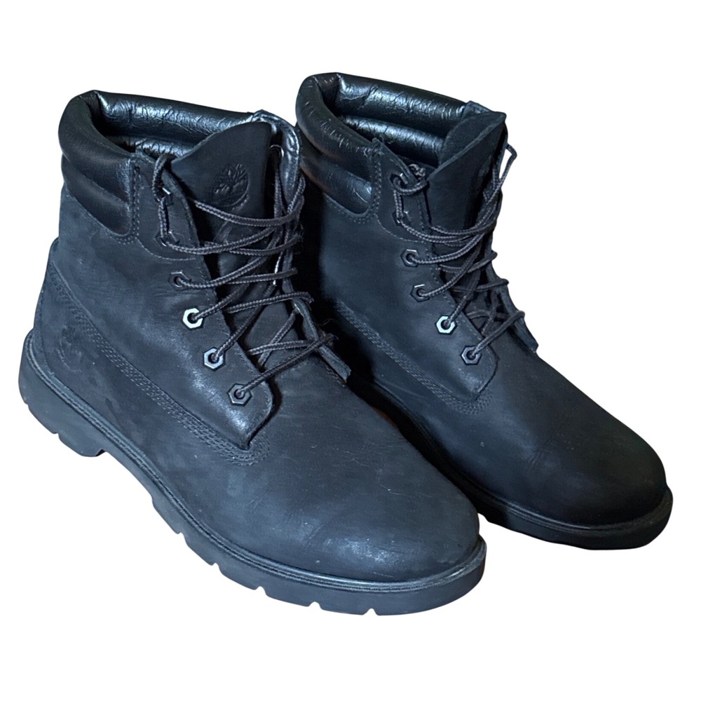 Timberland Premium Waterproof Boots Black Nubuck Leather Insulated 6"  Womens 13